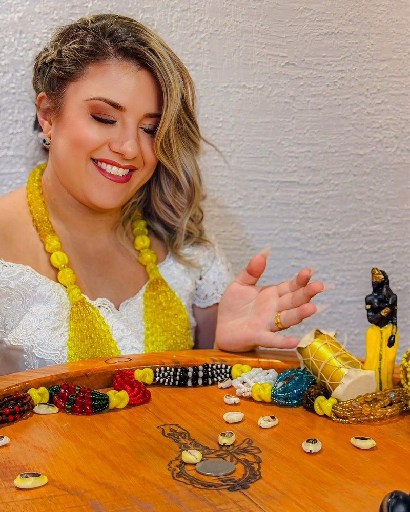 Leitura de búzios no Ilê Axé Omirewá